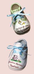 Picture of a Hand Painted Baby Shoe